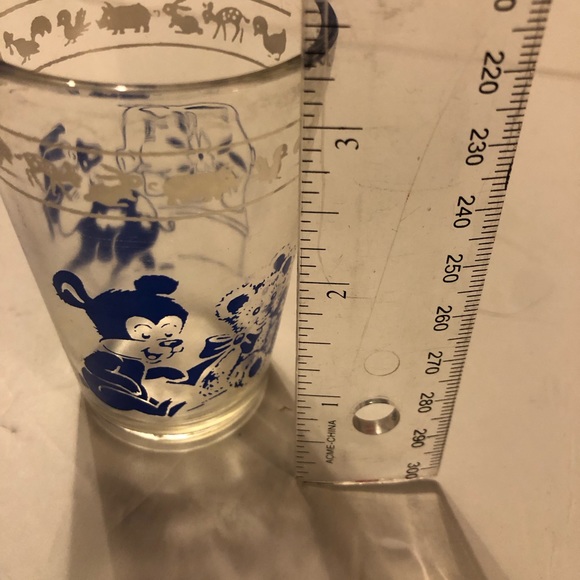 Vintage 1956 Kiddie Kup Swanky Swigs by Kraft Foods with blue animals Bears - Picture 9 of 9